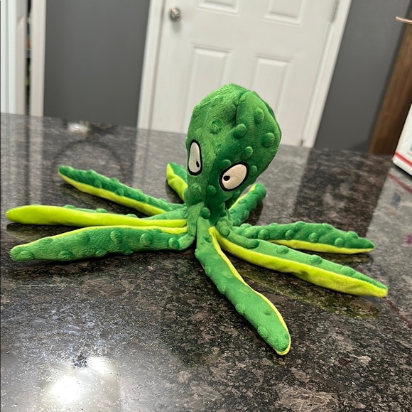 Green Octopus Dog Toy - Picture 3 of 10